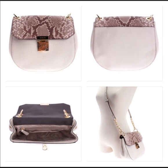 Michael Kors Cecelia Medium Leather Saddle Bag - Picture 2 of 5